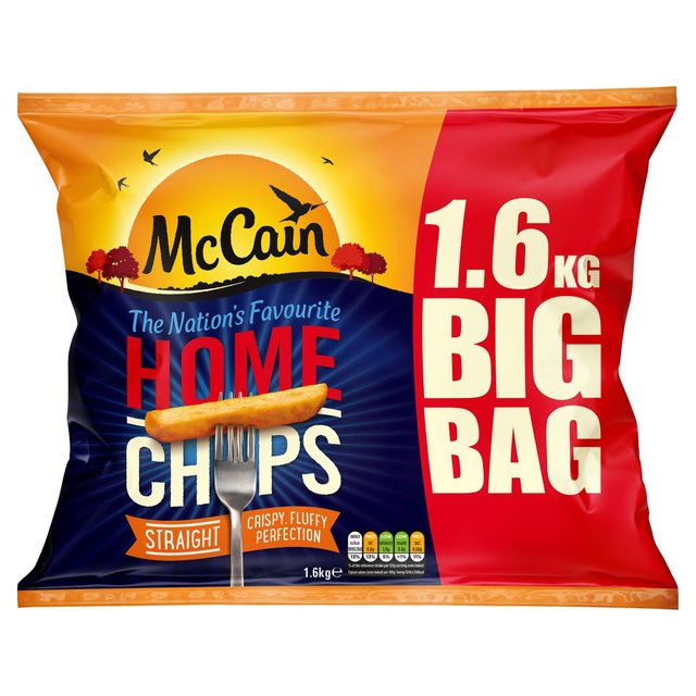 McCain Home Chips Straight Cut   1.6kg