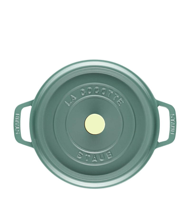 Staub 24cm round cocotte cast iron pot - British product