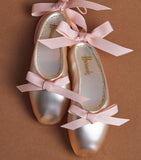 Harrods glass ballet slippers ornament, imported from the UK