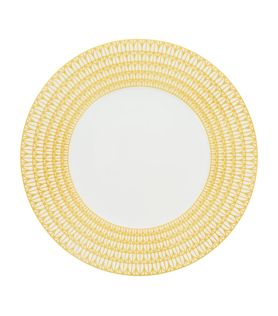 Assiette de présentation en porcelaine Christofle Malmaison Riviera 31 cm, version UK