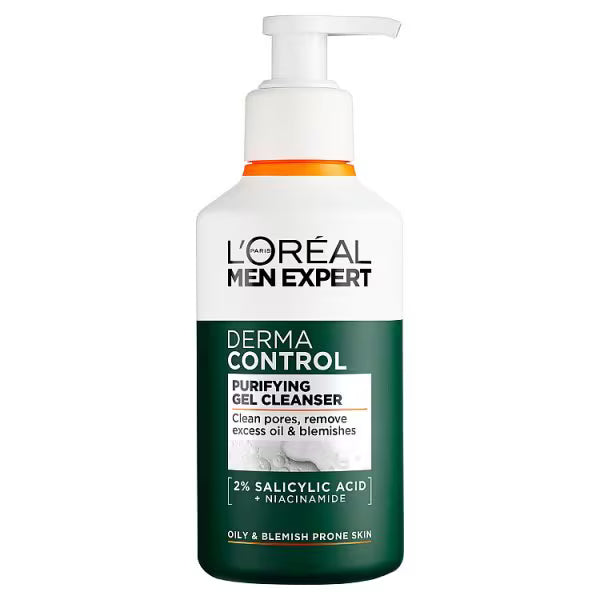 L'Oreal Paris men derma control cleansing gel 260ml, UK version