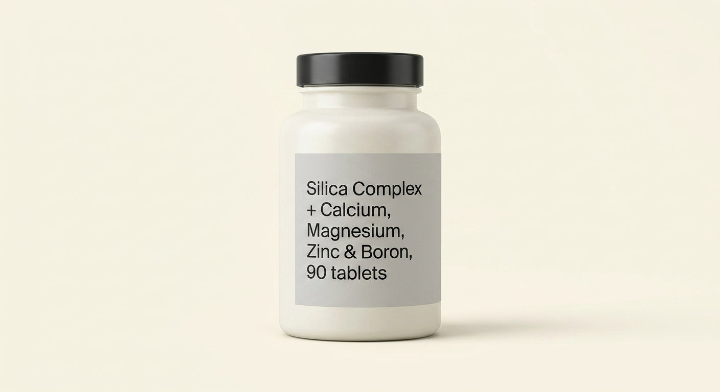 Holland & Barrett vegan silica complex 90 tablets, imported from the UK