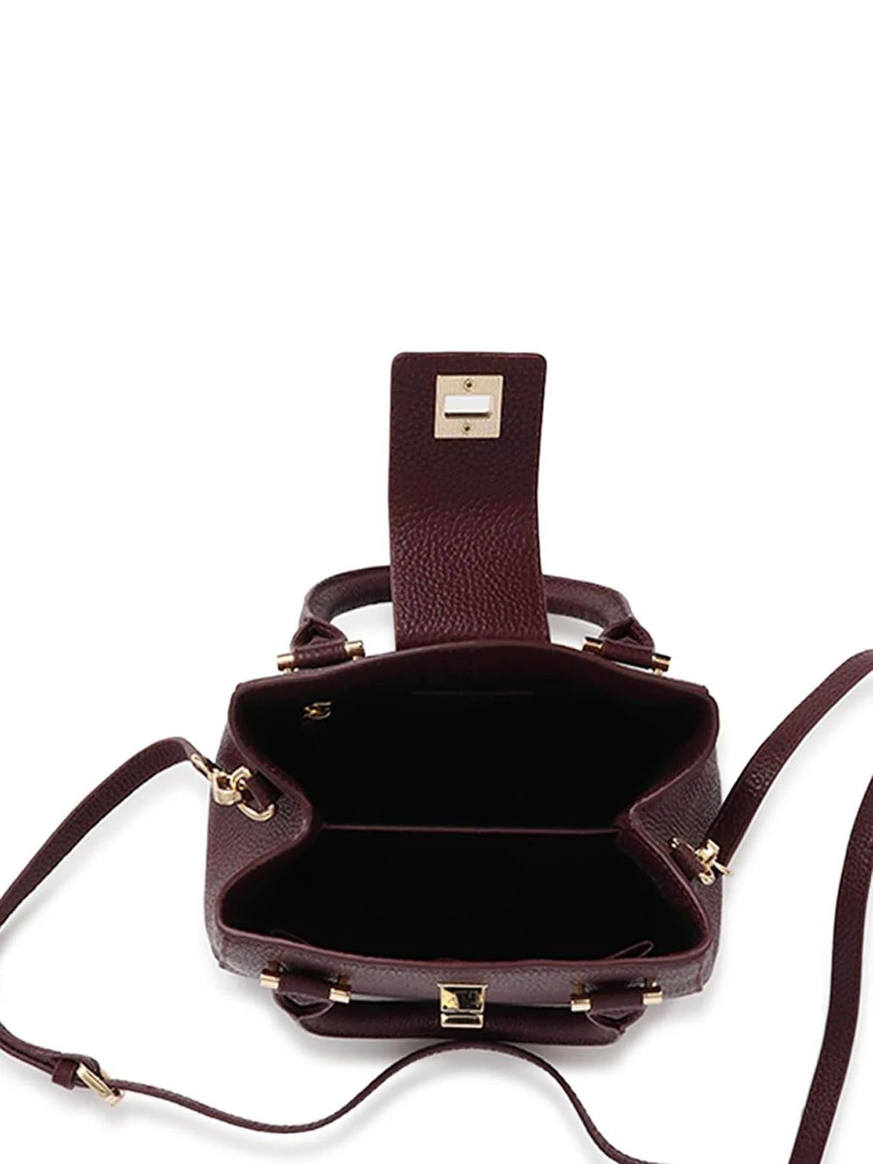 Jones Bootmaker Burgundy Red Whimsy Leather Top Handle Tote Bag