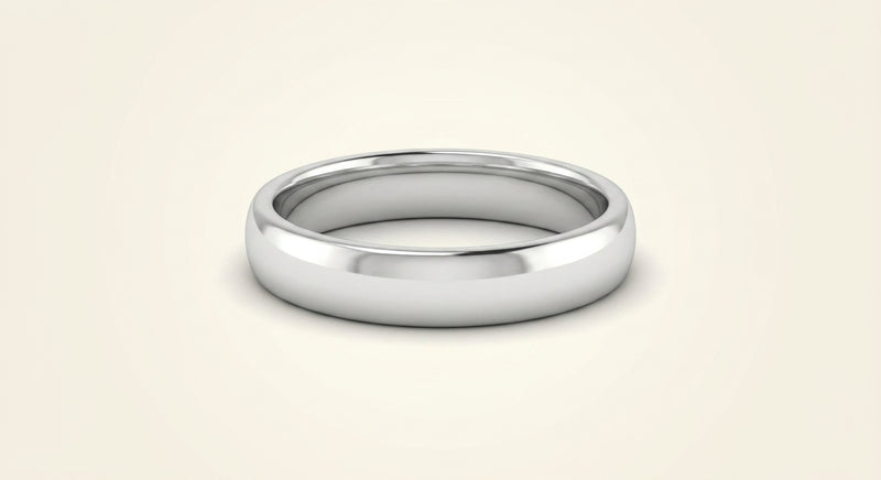 Cartier C de Cartier platinum ring 4mm, imported from the UK
