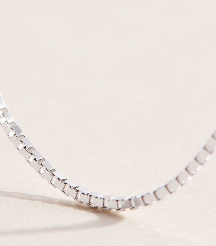 Astrid & Miyu sterling silver box chain necklace 40cm - British product