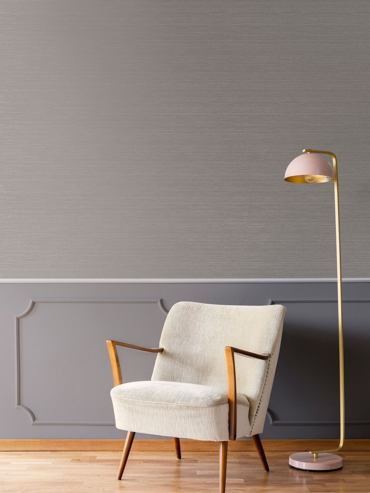 Art For The Home Light Grey Boutique Gilded Texture 10M Wallpaper