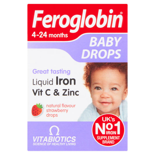 Vitabiotics Natural Flavour Strawberry 4-24 Months Baby Drops GOODS ASDA   