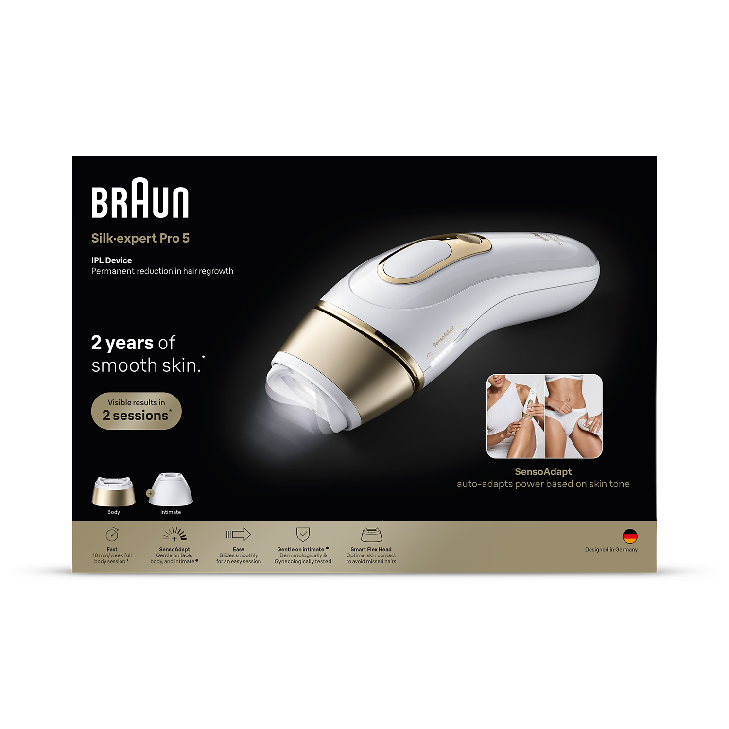 Braun Silk·expert Pro 5 IPL hair removal device - British product