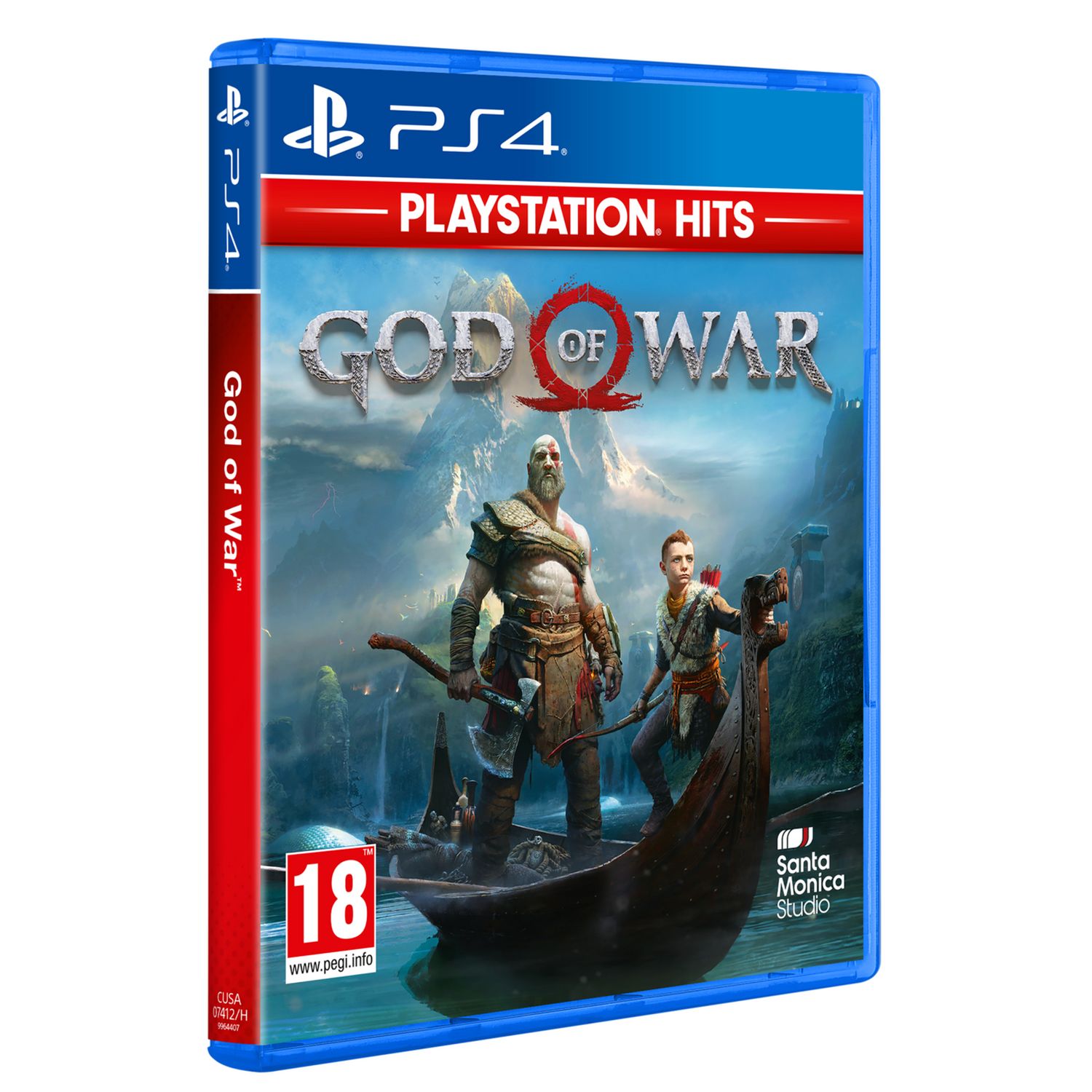 God of War PS4 action game cover, imported from the UK