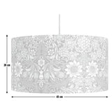 Habitat Morris & Co navy sunflower lampshade 45cm, imported from the UK