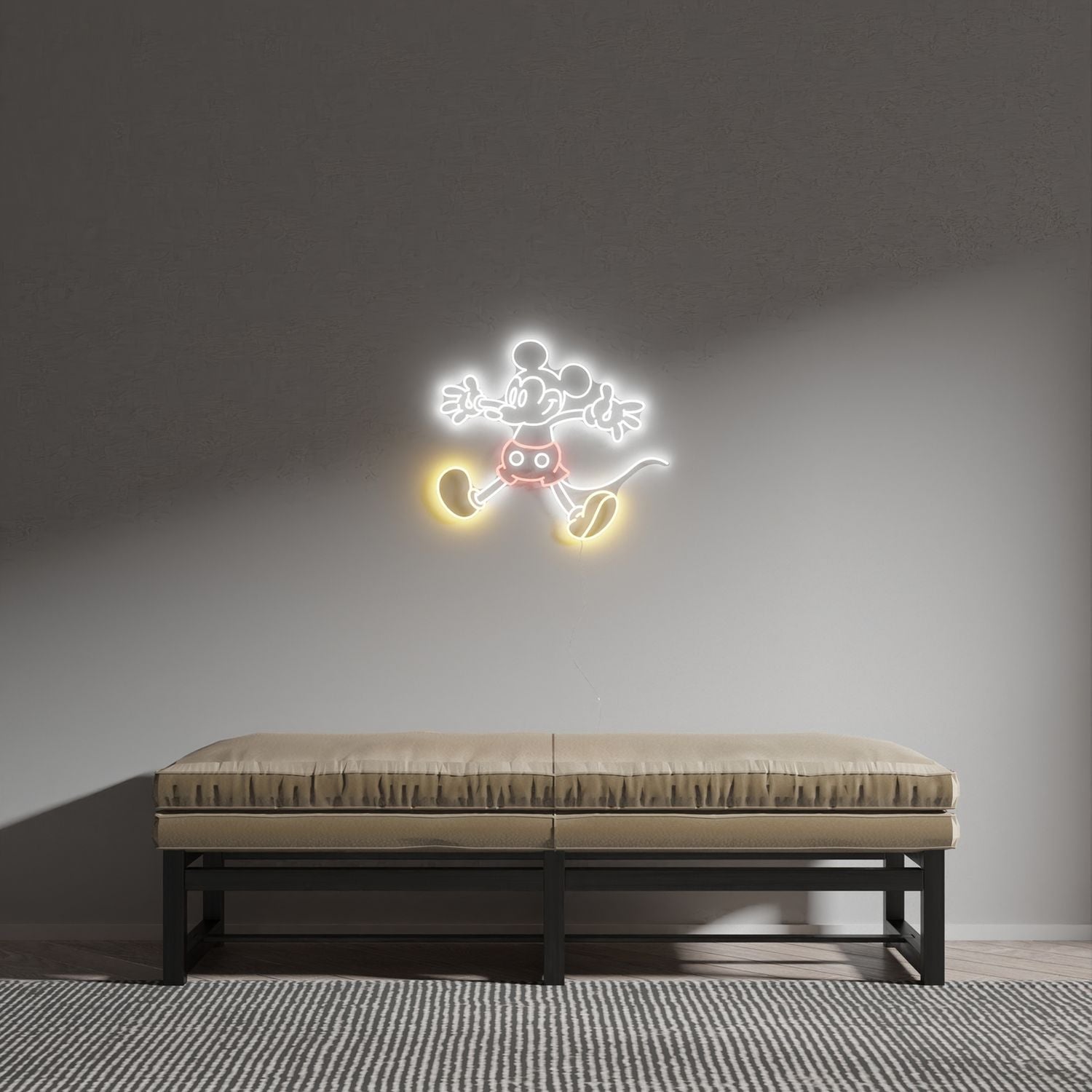Yellowpop Disney Giant Mickey Mouse LED neon sign, imported from the UK