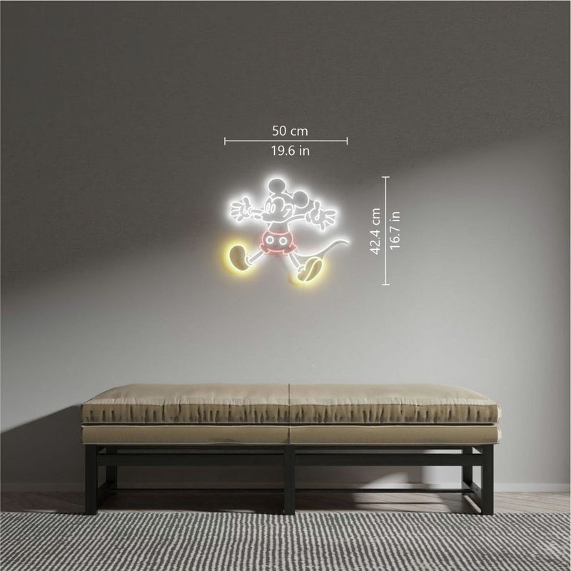 Yellowpop Disney Giant Mickey Mouse LED neon sign, imported from the UK