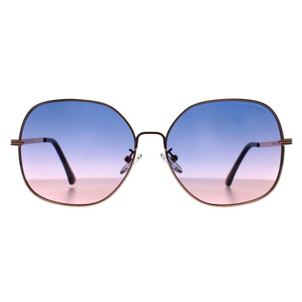 Guess GF0385 rose gold blue gradient sunglasses, imported from the UK