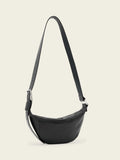 AllSaints Black Luna leather cross-body bag, UK version