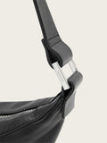 AllSaints Black Luna leather cross-body bag, UK version