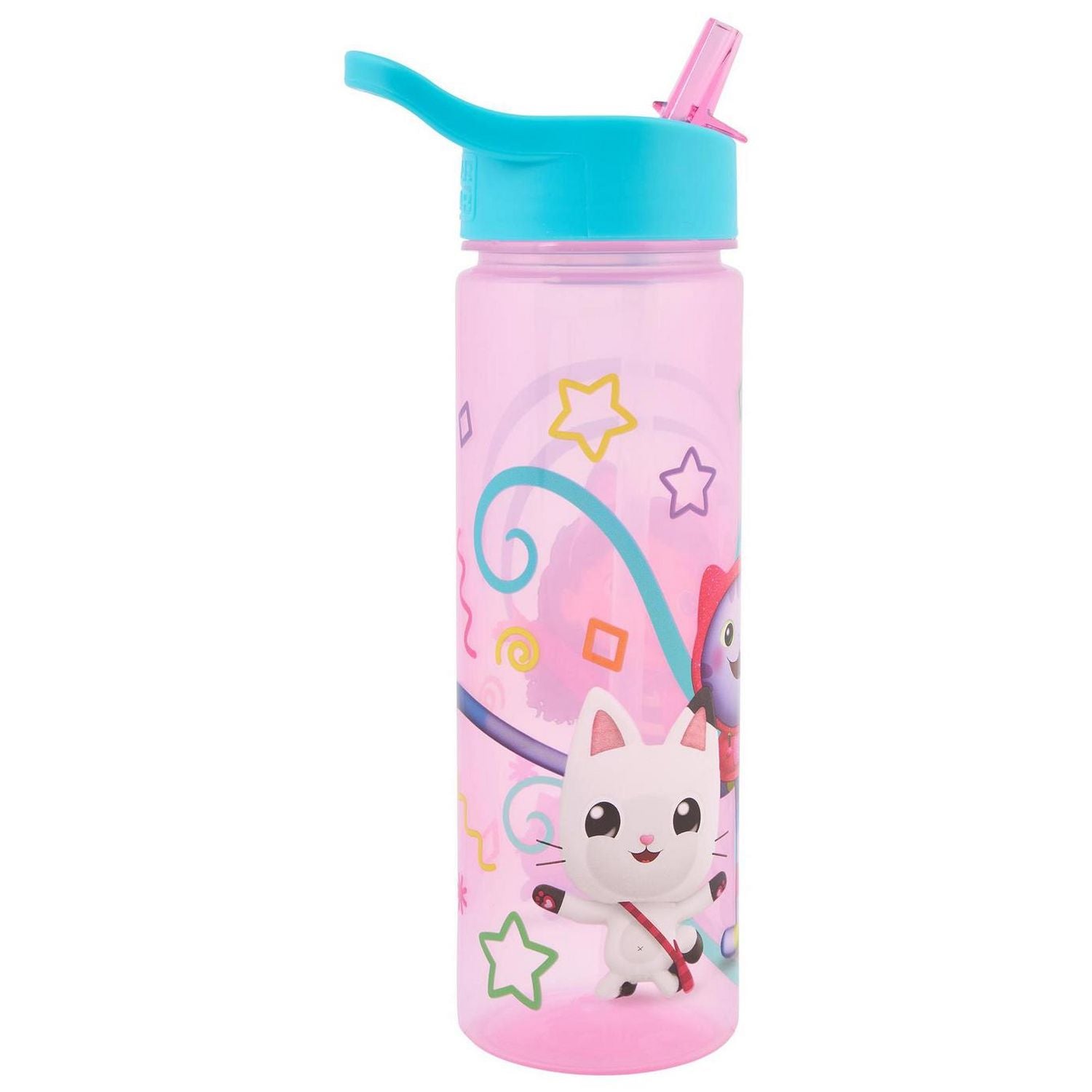 Gabby's Dollhouse pink sipper water bottle 600ml (British brand)