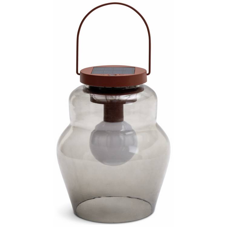 Habitat solar hanging light smoked glass pack of 2 (British brand)