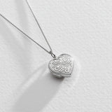 Moon & Back sterling silver heart locket, UK version