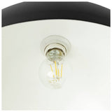 Habitat steel mushroom flush ceiling light black - British brand