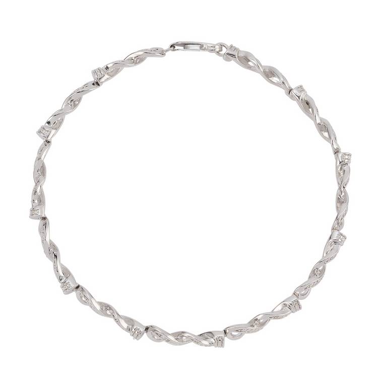 Revere diamond infinity bracelet 0.05ct - British product