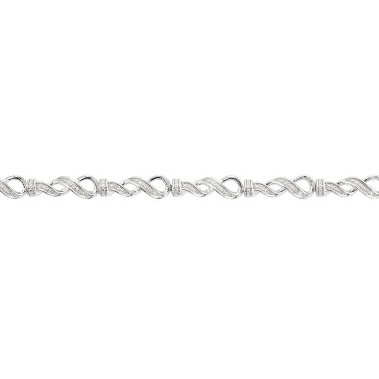 Revere diamond infinity bracelet 0.05ct - British product