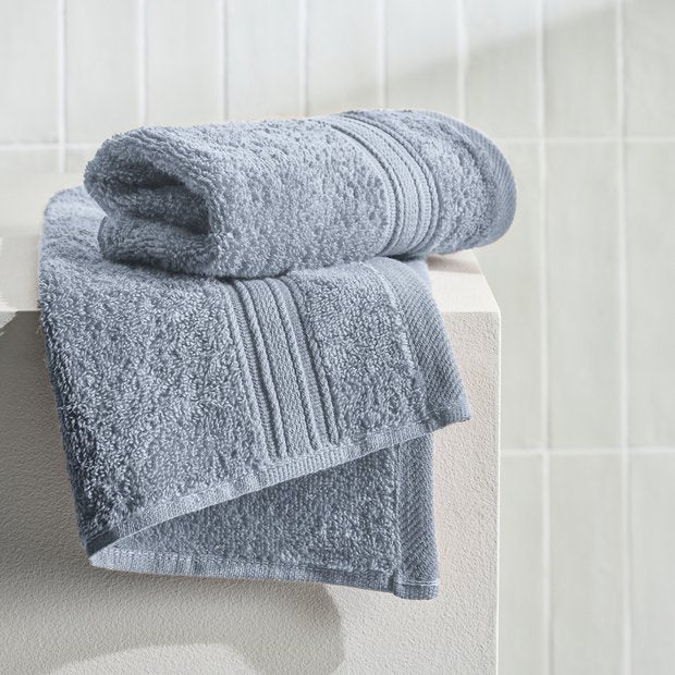 Habitat supersoft cotton face cloth rustic blue 2 pack - British product