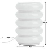 Habitat ribbed glass table lamp yellow (British brand)