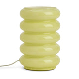 Habitat ribbed glass table lamp yellow (British brand)