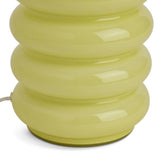 Habitat ribbed glass table lamp yellow (British brand)