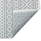 Concept Looms blue indoor outdoor rug in two sizes, imported from the UK