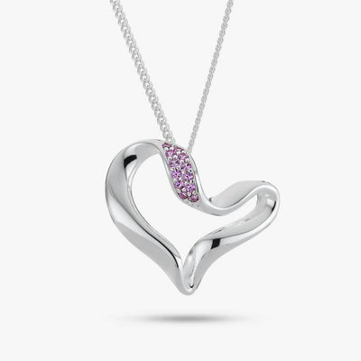 Argos Revere Created Pink Sapphire Heart Pendant Necklace- Buy online at McGrocer