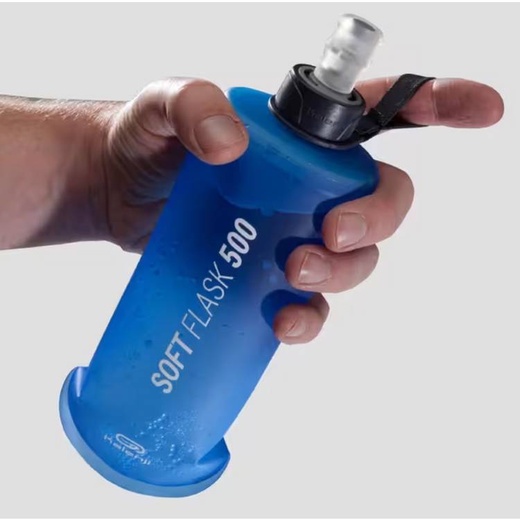 Decathlon trail running water bottle 500ml blue, imported from the UK