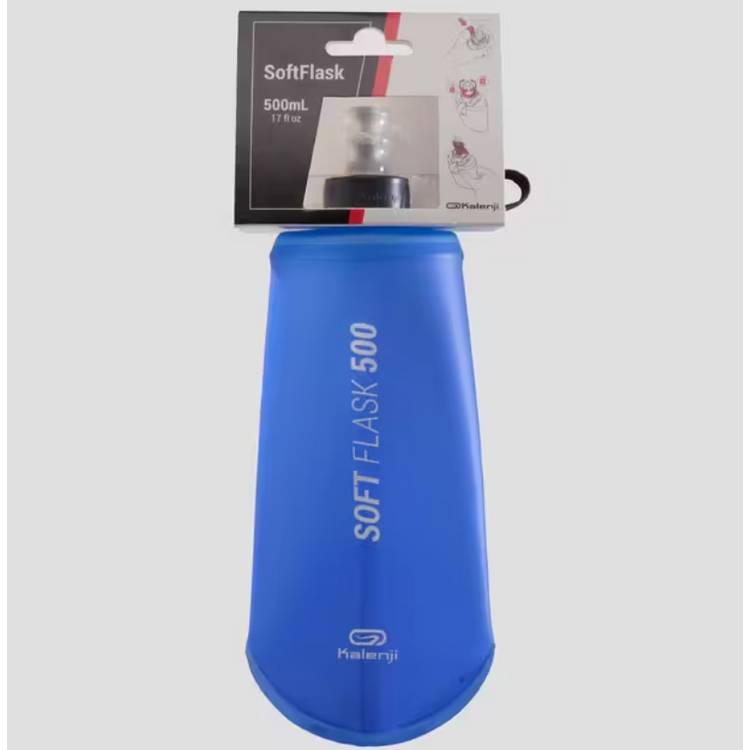 Decathlon trail running water bottle 500ml blue, imported from the UK