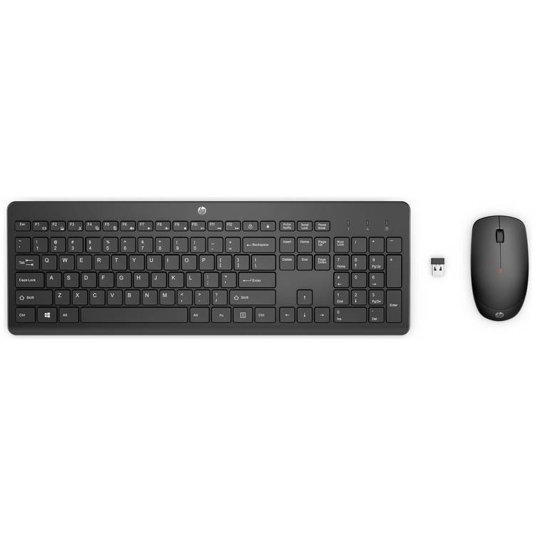 HP 230 wireless keyboard and mouse set, UK version