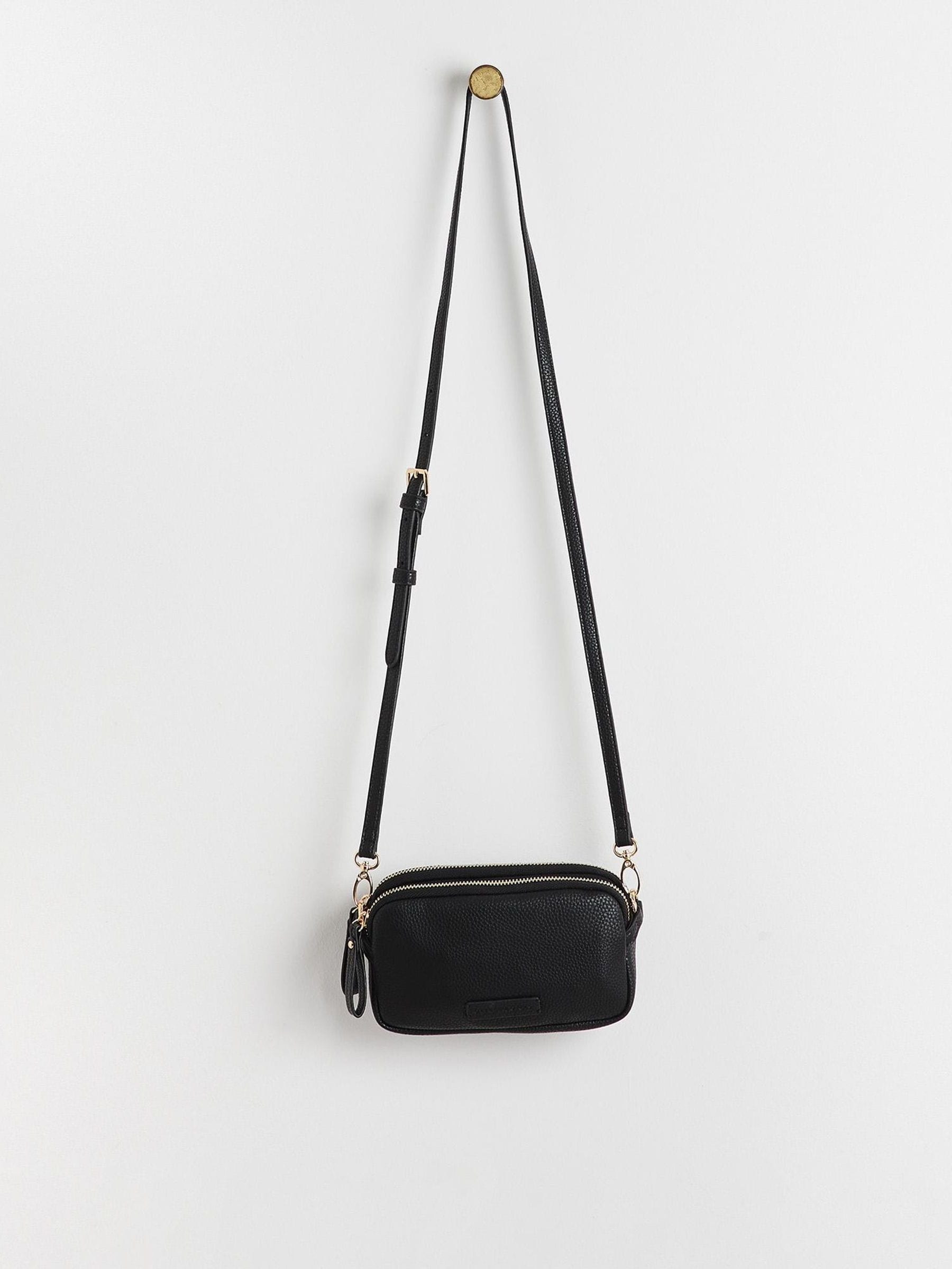 Oliver Bonas black Naha cross-body bag - British product