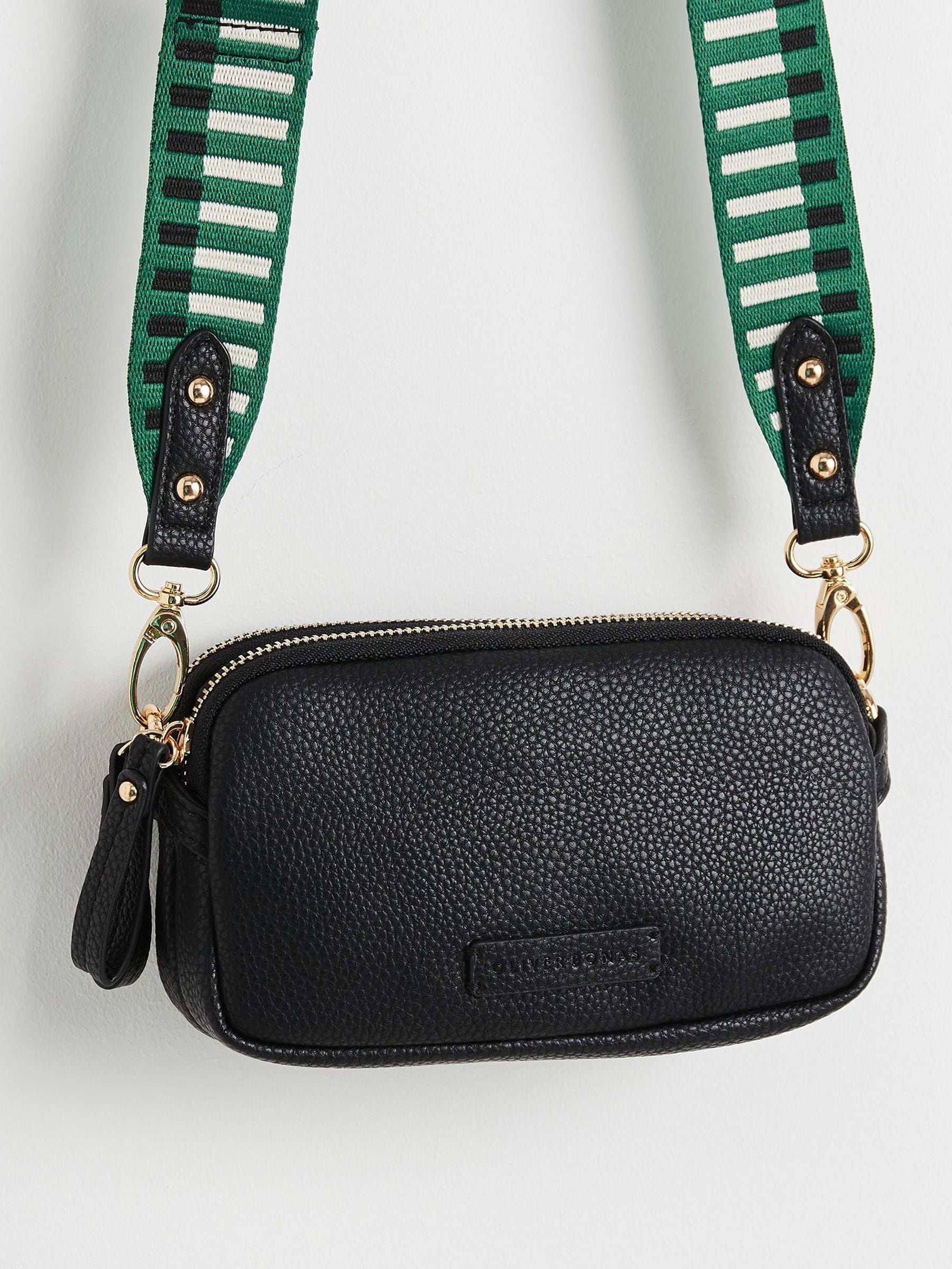 Oliver Bonas black Naha cross-body bag - British product