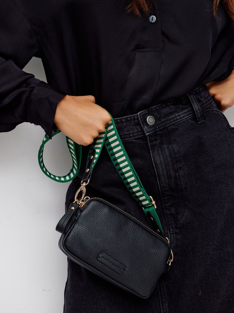 Oliver Bonas Black Naha Cross-Body Bag