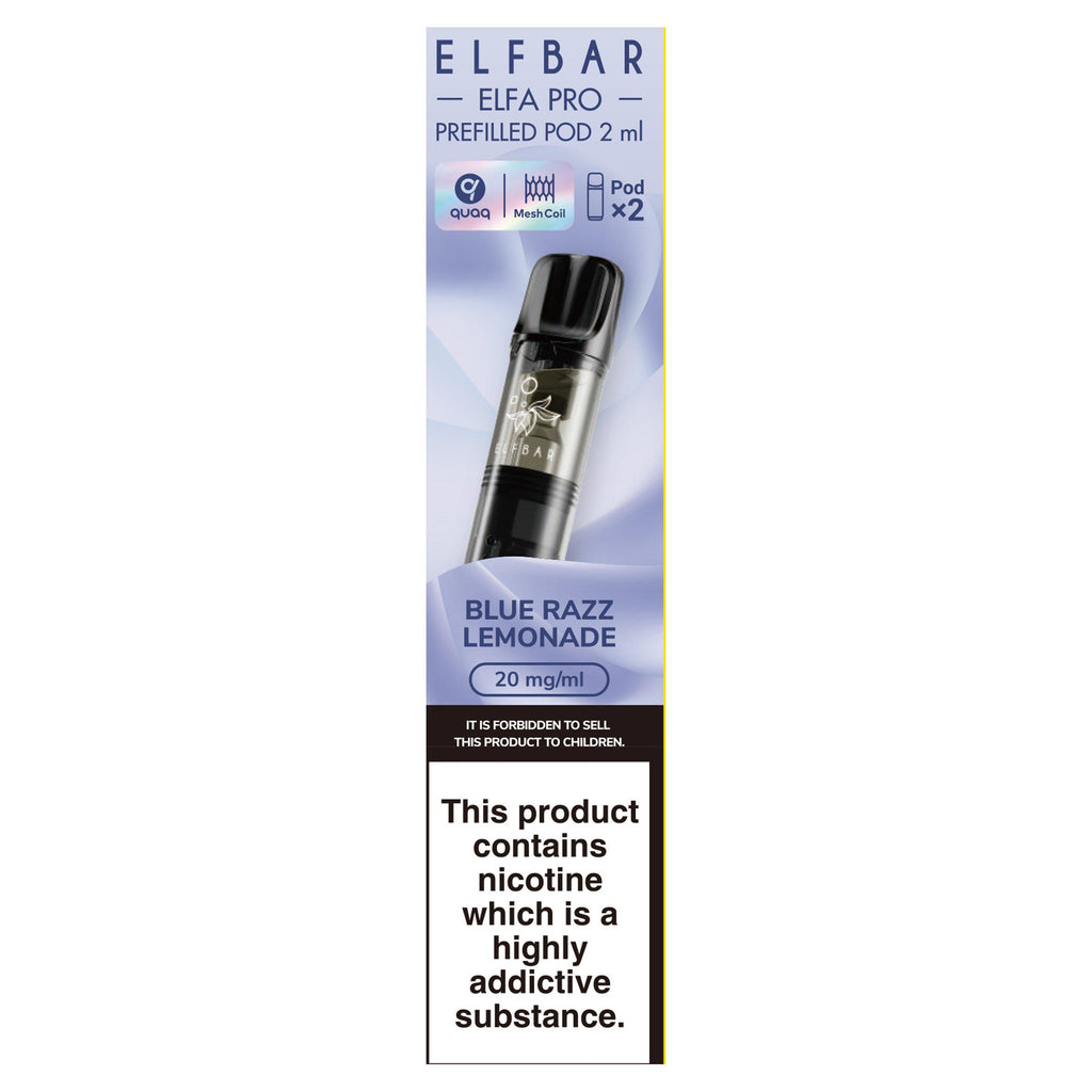 Elfbar Blue Razz Lemonade Elfa Pro Pods