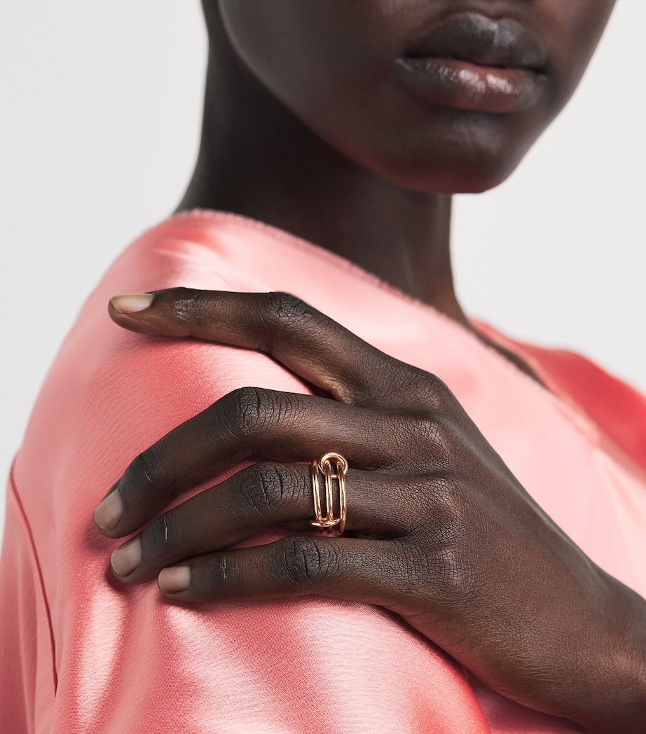 Spinelli Kilcollin Solarium ring 18k rose gold, imported from the UK