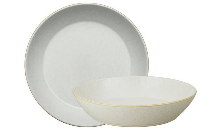 Denby 4 Piece Stoneware Pasta Bowls - Cream