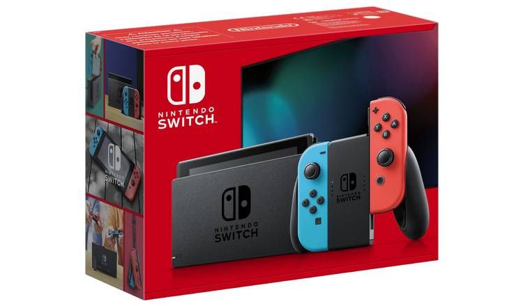 Nintendo Switch Console - Neon with improved battery