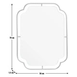 Habitat gold art deco wavy wall mirror 85x65cm, imported from the UK
