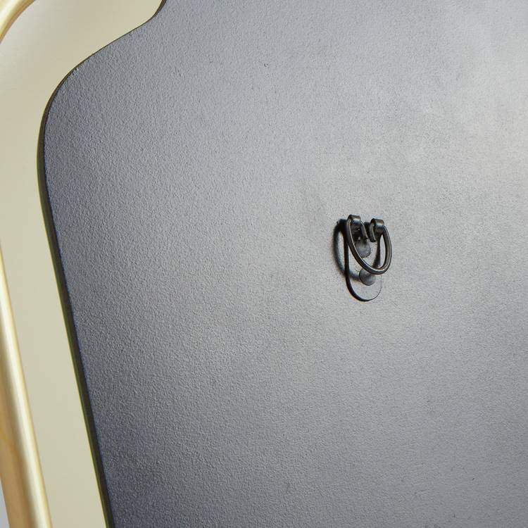 Habitat gold art deco wavy wall mirror 85x65cm, imported from the UK