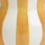Habitat hand painted stripe vase mustard 25cm - British product