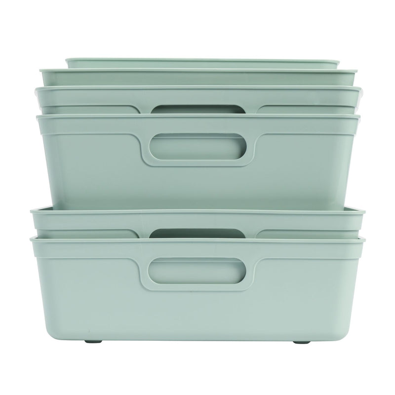 Argos Home sage mixed storage boxes 8-piece - British product