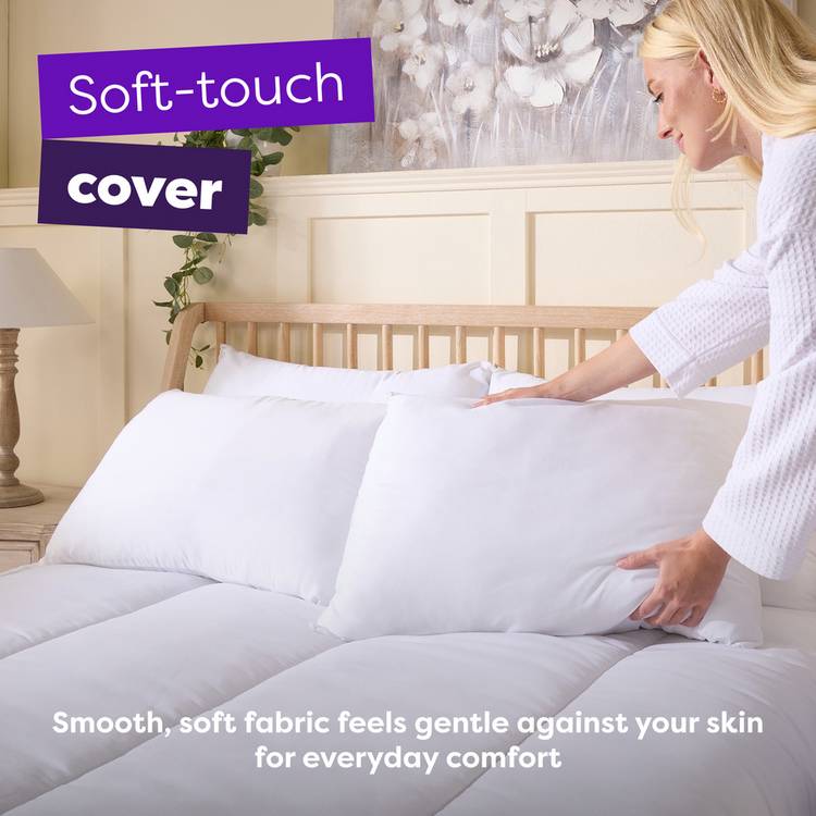 Slumberdown firm support side sleeper pillow 74x48cm, UK version