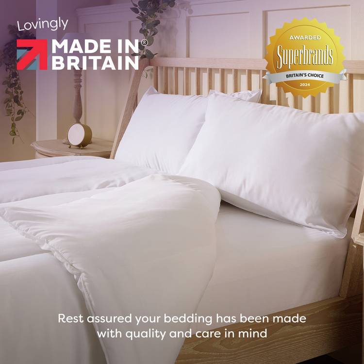 Slumberdown firm support side sleeper pillow 74x48cm, UK version
