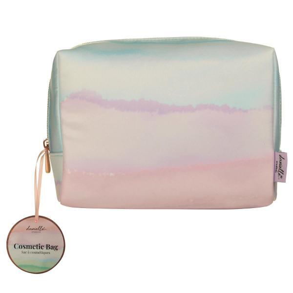 Danielle Creations large pastel pink boxy makeup bag, UK version