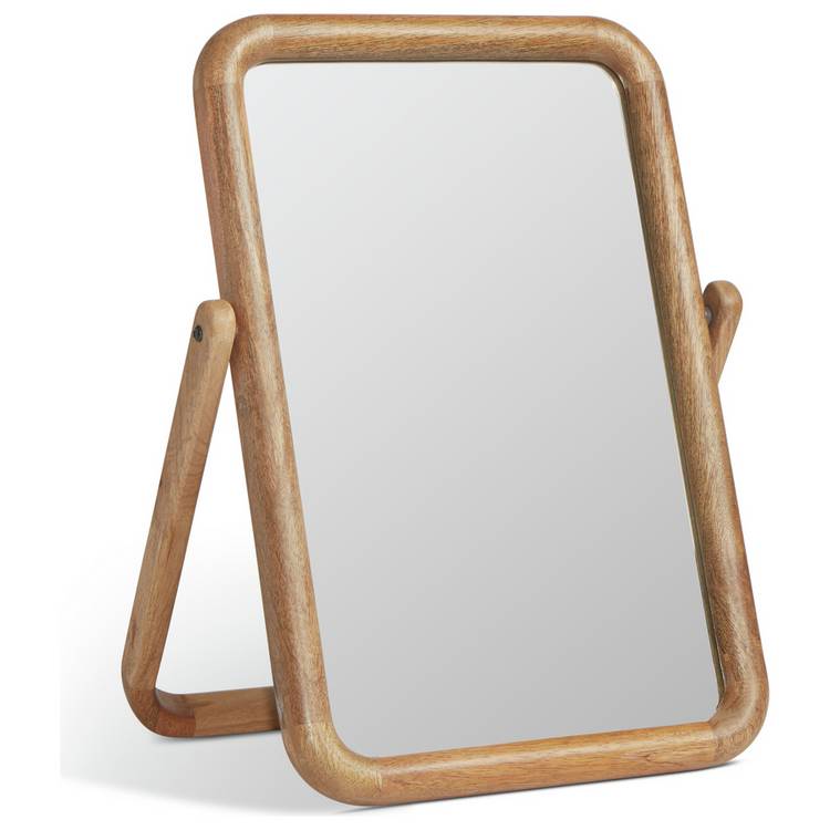 Habitat chunky mango wood dressing table mirror 53x39cm - British product