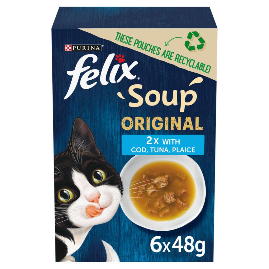 Felix Soup Cat Food Fish Selection Cat Food & Accessories ASDA   